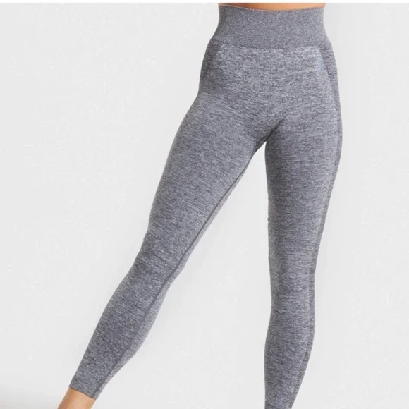 GYMSHARK Flex High Waisted Gray Mark Leggings - Picture 3 of 9